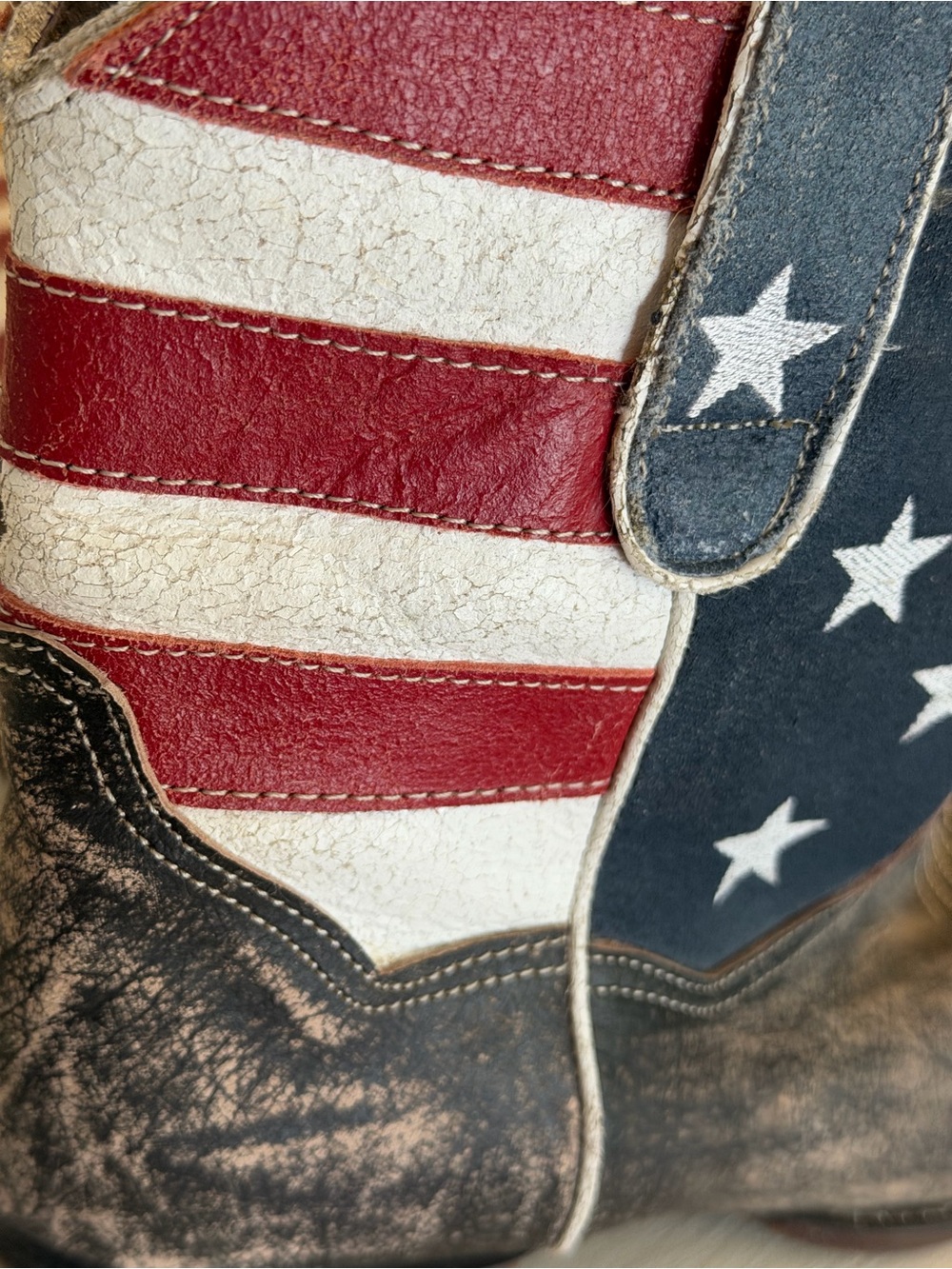 Roper American flag shorty cowboy boot 8.5 women’s like new - Picture 8 of 8
